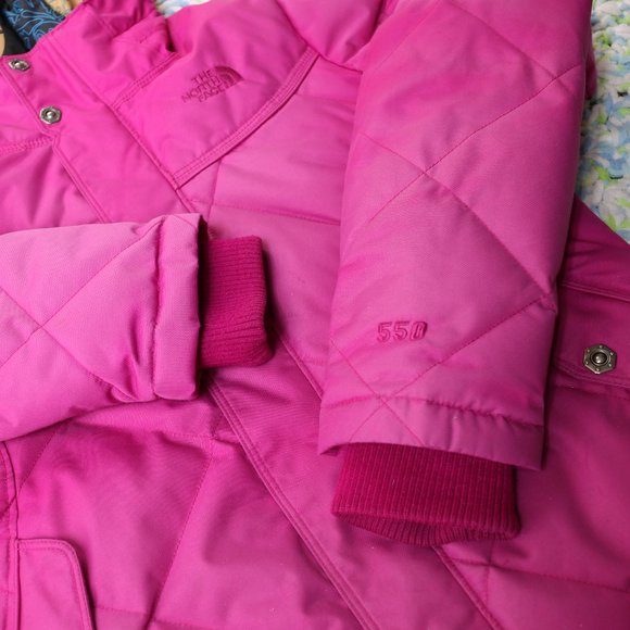 The North Face Goose Down Jacket Womens Small Pink Winter Snow Ski Parka Ladies - Picture 5 of 16